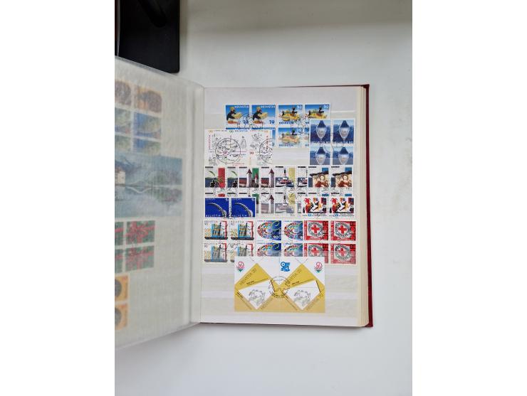 1850/1975 (ca.), meist gestempelter Dublettenbestand sowie einige Briefe, mit Schwerpunkt Pro Juventute und Pro Patria, mit e