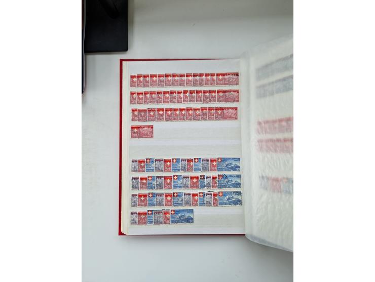 1850/1975 (ca.), meist gestempelter Dublettenbestand sowie einige Briefe, mit Schwerpunkt Pro Juventute und Pro Patria, mit e