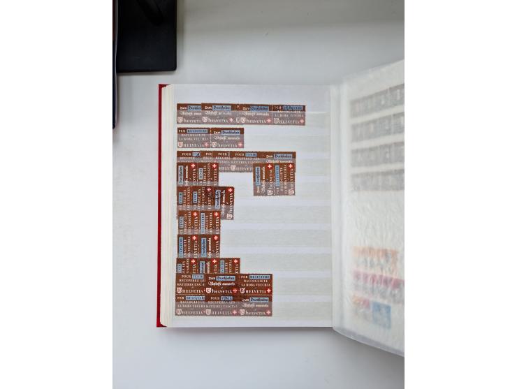 1850/1975 (ca.), meist gestempelter Dublettenbestand sowie einige Briefe, mit Schwerpunkt Pro Juventute und Pro Patria, mit e