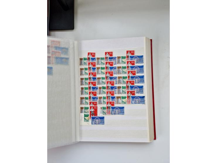 1850/1975 (ca.), meist gestempelter Dublettenbestand sowie einige Briefe, mit Schwerpunkt Pro Juventute und Pro Patria, mit e