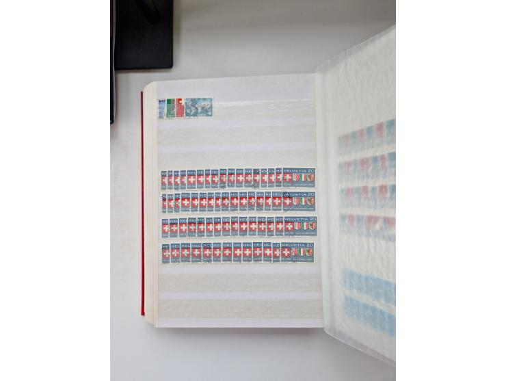 1850/1975 (ca.), meist gestempelter Dublettenbestand sowie einige Briefe, mit Schwerpunkt Pro Juventute und Pro Patria, mit e