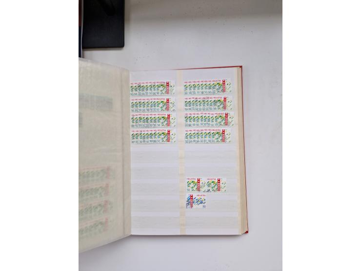 1850/1975 (ca.), meist gestempelter Dublettenbestand sowie einige Briefe, mit Schwerpunkt Pro Juventute und Pro Patria, mit e