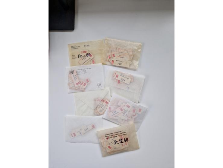 1850/1975 (ca.), meist gestempelter Dublettenbestand sowie einige Briefe, mit Schwerpunkt Pro Juventute und Pro Patria, mit e