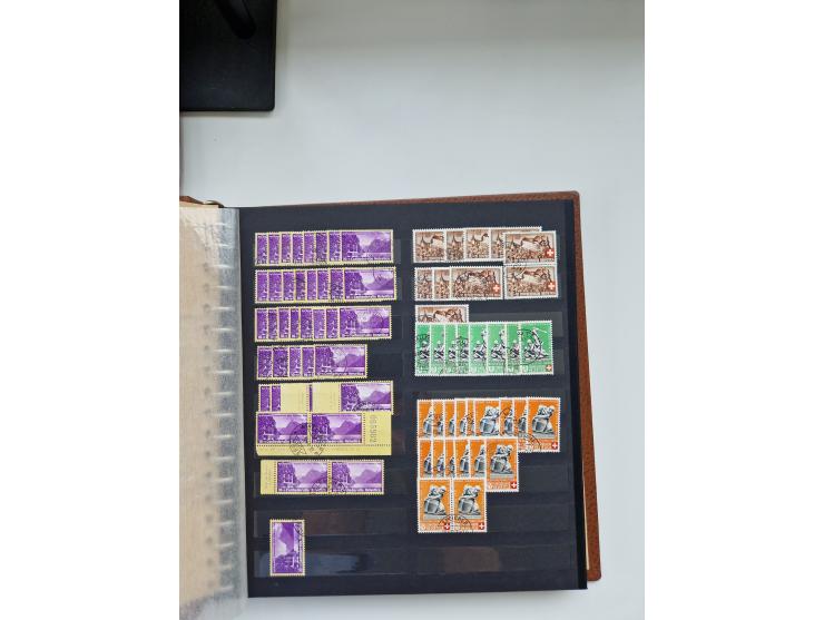 1850/1975 (ca.), meist gestempelter Dublettenbestand sowie einige Briefe, mit Schwerpunkt Pro Juventute und Pro Patria, mit e