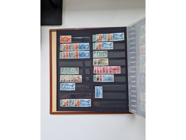 1850/1975 (ca.), meist gestempelter Dublettenbestand sowie einige Briefe, mit Schwerpunkt Pro Juventute und Pro Patria, mit e