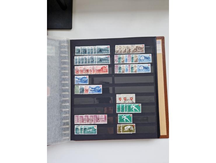 1850/1975 (ca.), meist gestempelter Dublettenbestand sowie einige Briefe, mit Schwerpunkt Pro Juventute und Pro Patria, mit e