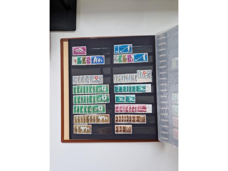 1850/1975 (ca.), meist gestempelter Dublettenbestand sowie einige Briefe, mit Schwerpunkt Pro Juventute und Pro Patria, mit e