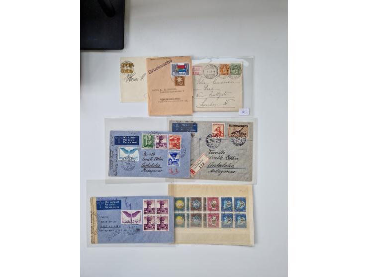 1850/1975 (ca.), meist gestempelter Dublettenbestand sowie einige Briefe, mit Schwerpunkt Pro Juventute und Pro Patria, mit e