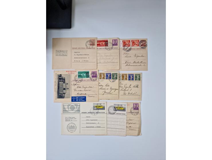 1850/1975 (ca.), meist gestempelter Dublettenbestand sowie einige Briefe, mit Schwerpunkt Pro Juventute und Pro Patria, mit e