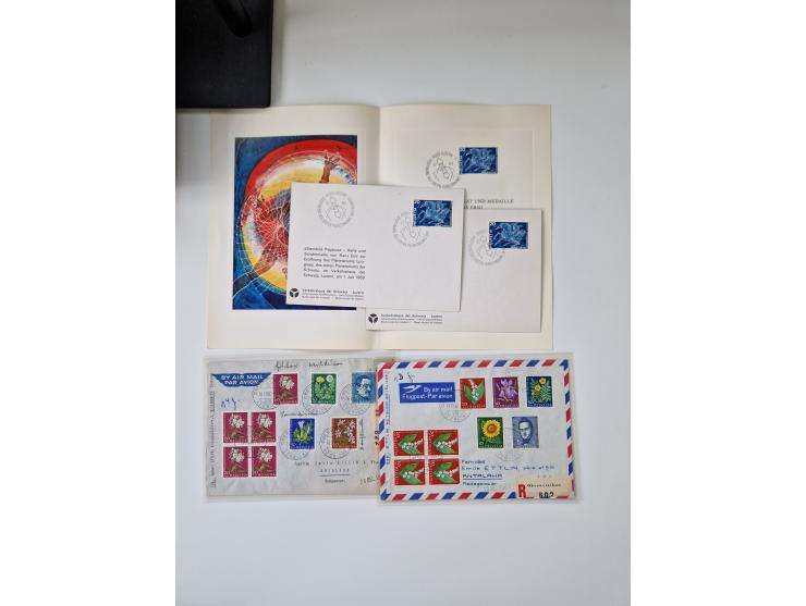 1850/1975 (ca.), meist gestempelter Dublettenbestand sowie einige Briefe, mit Schwerpunkt Pro Juventute und Pro Patria, mit e