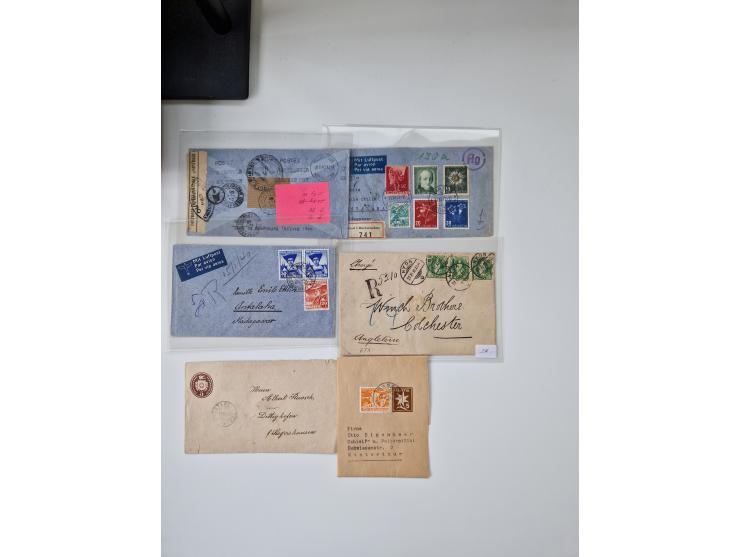 1850/1975 (ca.), meist gestempelter Dublettenbestand sowie einige Briefe, mit Schwerpunkt Pro Juventute und Pro Patria, mit e