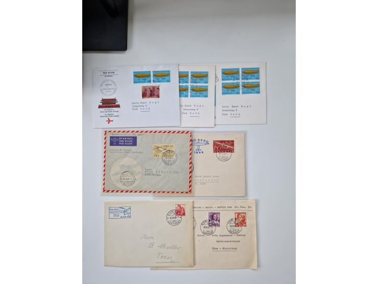 1850/1975 (ca.), meist gestempelter Dublettenbestand sowie einige Briefe, mit Schwerpunkt Pro Juventute und Pro Patria, mit e