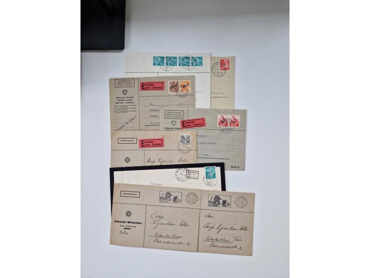 1850/1975 (ca.), meist gestempelter Dublettenbestand sowie einige Briefe, mit Schwerpunkt Pro Juventute und Pro Patria, mit e