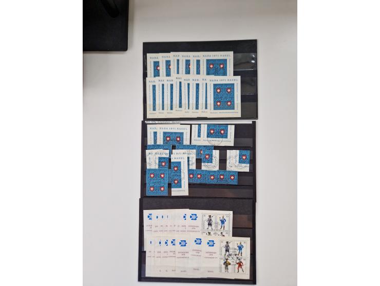 1850/1975 (ca.), meist gestempelter Dublettenbestand sowie einige Briefe, mit Schwerpunkt Pro Juventute und Pro Patria, mit e