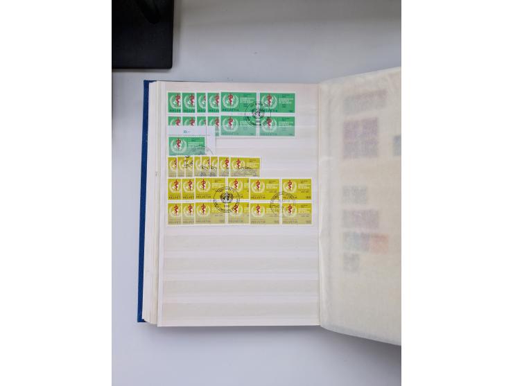 1850/1975 (ca.), meist gestempelter Dublettenbestand sowie einige Briefe, mit Schwerpunkt Pro Juventute und Pro Patria, mit e