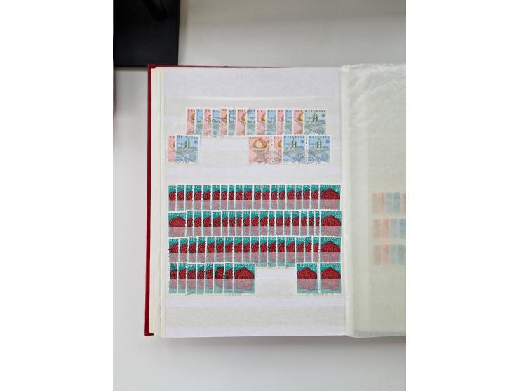 1850/1975 (ca.), meist gestempelter Dublettenbestand sowie einige Briefe, mit Schwerpunkt Pro Juventute und Pro Patria, mit e