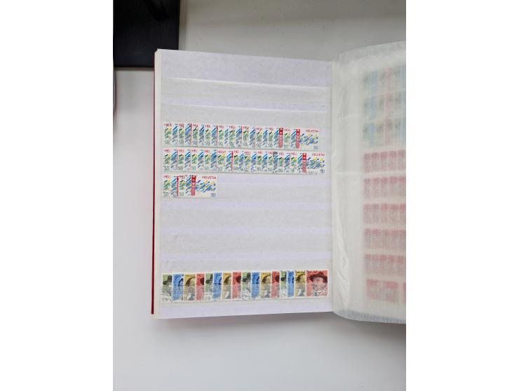 1850/1975 (ca.), meist gestempelter Dublettenbestand sowie einige Briefe, mit Schwerpunkt Pro Juventute und Pro Patria, mit e