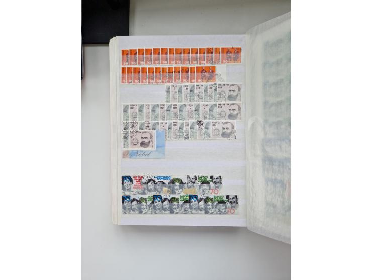 1850/1975 (ca.), meist gestempelter Dublettenbestand sowie einige Briefe, mit Schwerpunkt Pro Juventute und Pro Patria, mit e