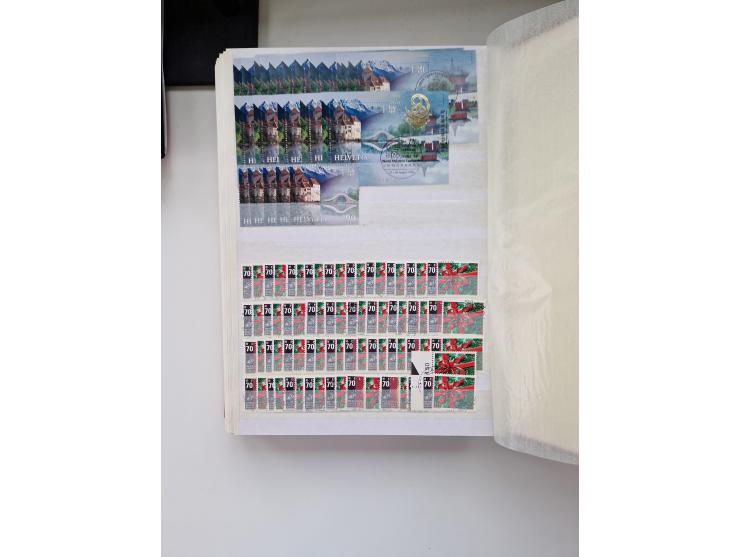 1850/1975 (ca.), meist gestempelter Dublettenbestand sowie einige Briefe, mit Schwerpunkt Pro Juventute und Pro Patria, mit e