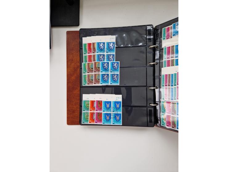 1850/1975 (ca.), meist gestempelter Dublettenbestand sowie einige Briefe, mit Schwerpunkt Pro Juventute und Pro Patria, mit e