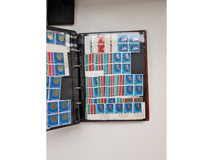 1850/1975 (ca.), meist gestempelter Dublettenbestand sowie einige Briefe, mit Schwerpunkt Pro Juventute und Pro Patria, mit e