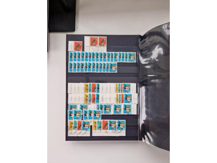 1850/1975 (ca.), meist gestempelter Dublettenbestand sowie einige Briefe, mit Schwerpunkt Pro Juventute und Pro Patria, mit e