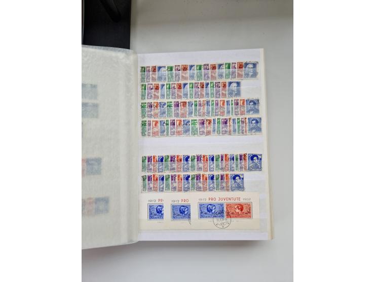 1850/1975 (ca.), meist gestempelter Dublettenbestand sowie einige Briefe, mit Schwerpunkt Pro Juventute und Pro Patria, mit e