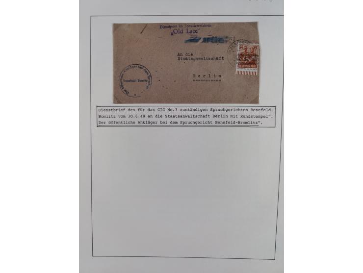 1941/47, umfangreiche Sammlung “Kriegsgefangenen- und Suchdienstpost” mit vielen verschiedenen Lagern, Zensuren, Überrolller,
