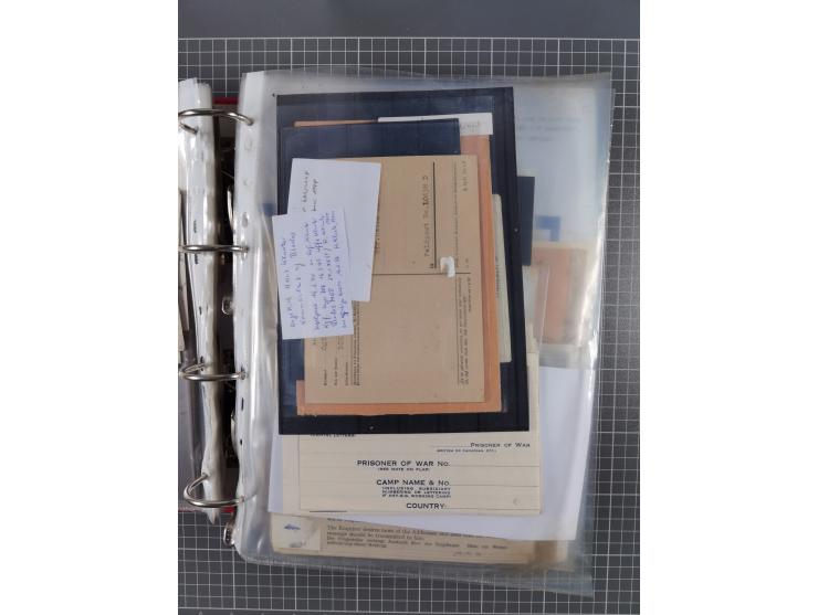1941/47, umfangreiche Sammlung “Kriegsgefangenen- und Suchdienstpost” mit vielen verschiedenen Lagern, Zensuren, Überrolller,