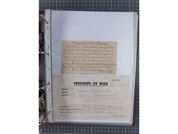 1941/47, umfangreiche Sammlung “Kriegsgefangenen- und Suchdienstpost” mit vielen verschiedenen Lagern, Zensuren, Überrolller,