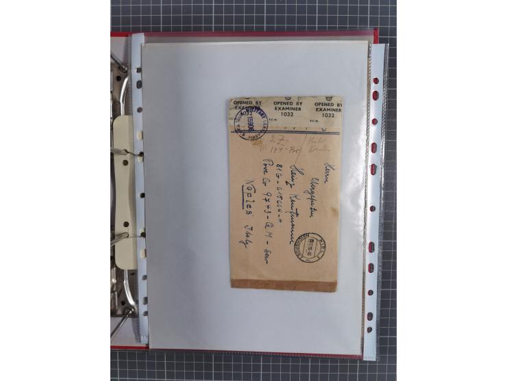 1941/47, umfangreiche Sammlung “Kriegsgefangenen- und Suchdienstpost” mit vielen verschiedenen Lagern, Zensuren, Überrolller,