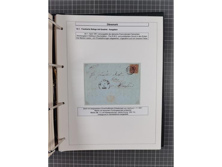 1662/1865 (ca.), most interesting collection with 68 covers, including mail routes between Hamburg and Copenhagen via Schlesw