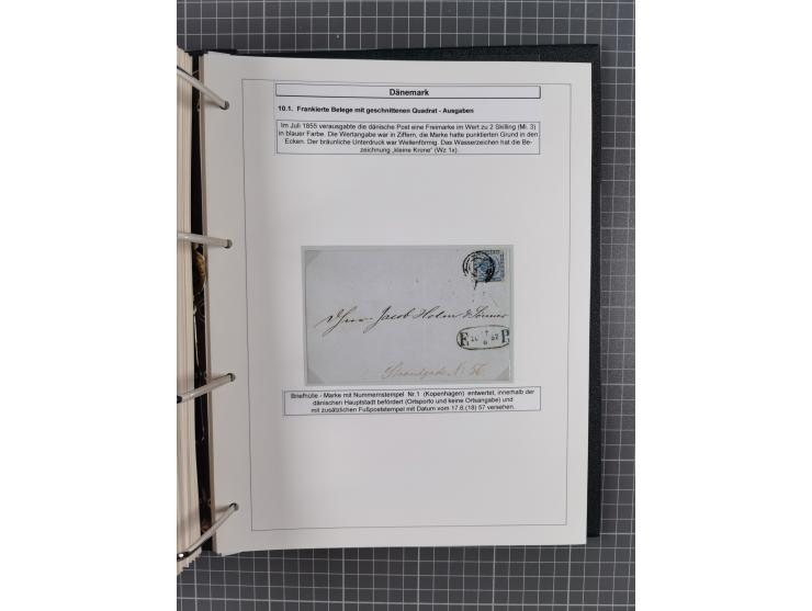 1662/1865 (ca.), most interesting collection with 68 covers, including mail routes between Hamburg and Copenhagen via Schlesw