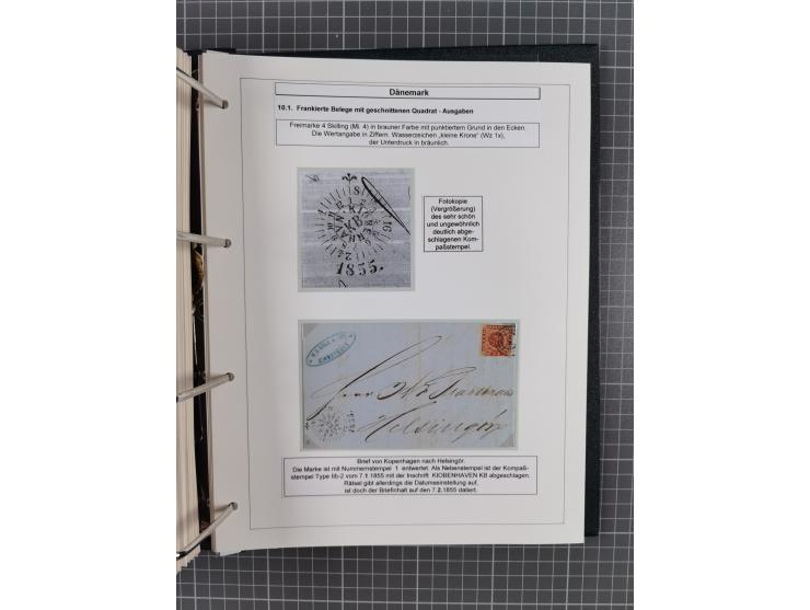 1662/1865 (ca.), most interesting collection with 68 covers, including mail routes between Hamburg and Copenhagen via Schlesw