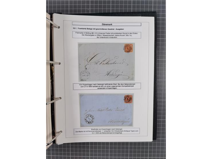 1662/1865 (ca.), most interesting collection with 68 covers, including mail routes between Hamburg and Copenhagen via Schlesw