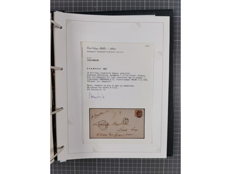 1662/1865 (ca.), most interesting collection with 68 covers, including mail routes between Hamburg and Copenhagen via Schlesw