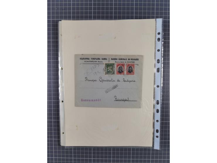 1879/1918, used exhibition collection with around 100 covers, cards, and postal stationeries, including Mi. No. 1-5 used, Mi.