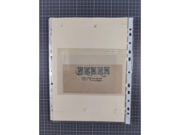 1879/1918, used exhibition collection with around 100 covers, cards, and postal stationeries, including Mi. No. 1-5 used, Mi.