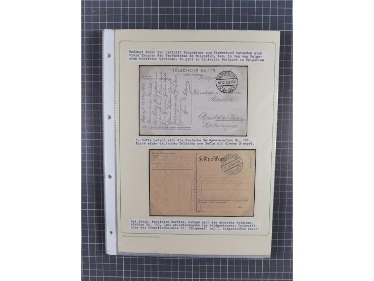 1879/1918, used exhibition collection with around 100 covers, cards, and postal stationeries, including Mi. No. 1-5 used, Mi.