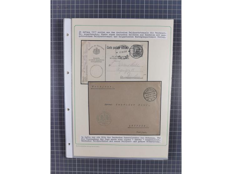 1879/1918, used exhibition collection with around 100 covers, cards, and postal stationeries, including Mi. No. 1-5 used, Mi.