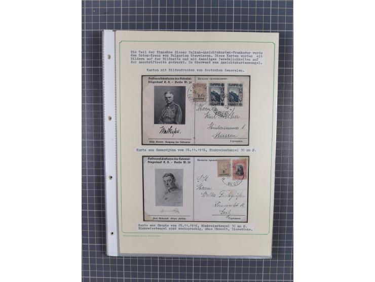 1879/1918, used exhibition collection with around 100 covers, cards, and postal stationeries, including Mi. No. 1-5 used, Mi.