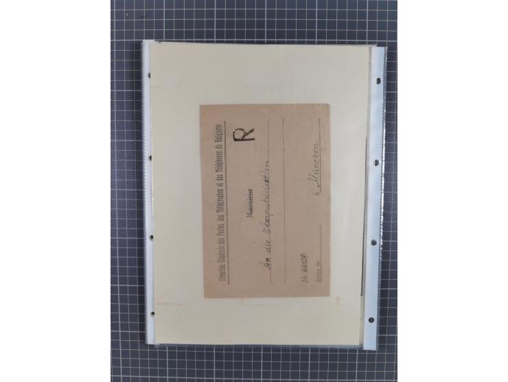 1879/1918, used exhibition collection with around 100 covers, cards, and postal stationeries, including Mi. No. 1-5 used, Mi.