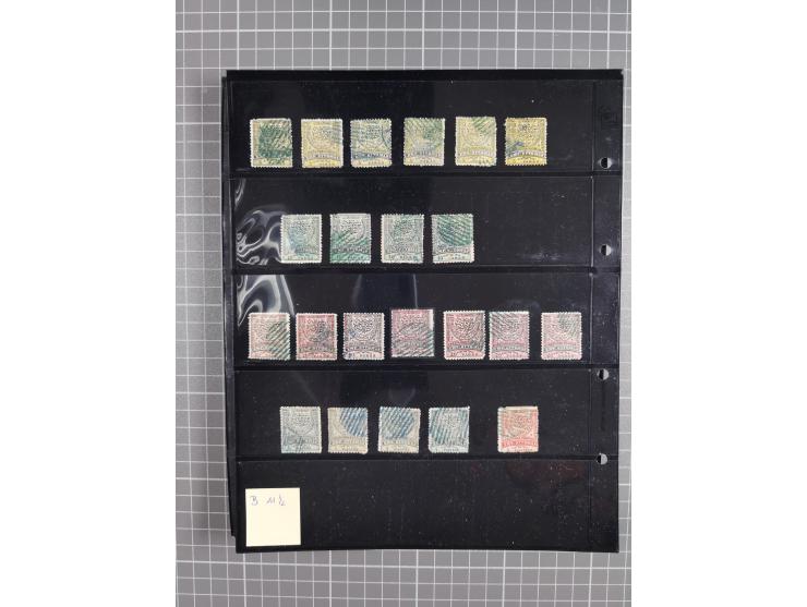 1870/1918, interesting postmark collection on Turkish stamps and pieces, and later on many postal stationeries items and cove