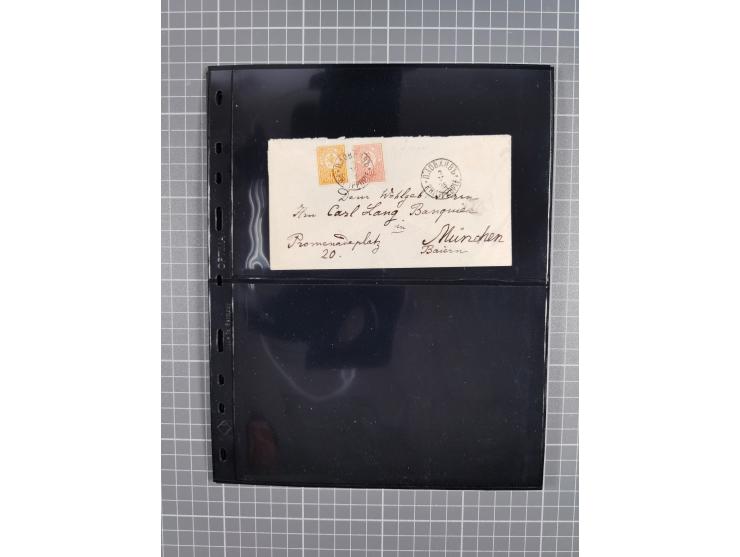 1870/1918, interesting postmark collection on Turkish stamps and pieces, and later on many postal stationeries items and cove