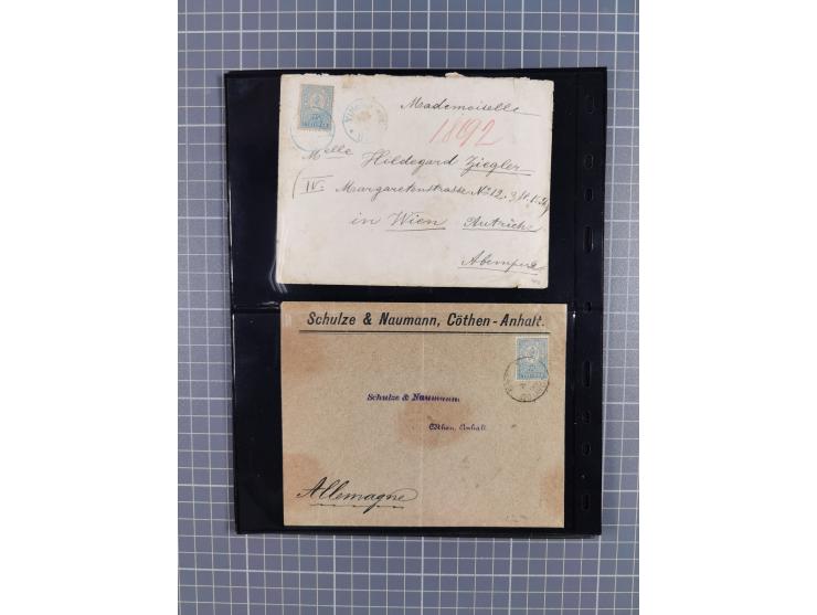 1870/1918, interesting postmark collection on Turkish stamps and pieces, and later on many postal stationeries items and cove