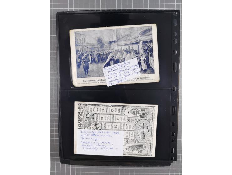 1870/1918, interesting postmark collection on Turkish stamps and pieces, and later on many postal stationeries items and cove