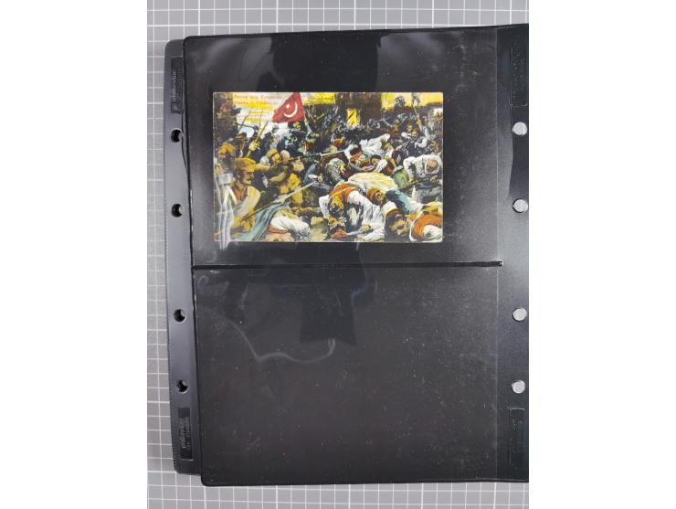 1870/1918, interesting postmark collection on Turkish stamps and pieces, and later on many postal stationeries items and cove