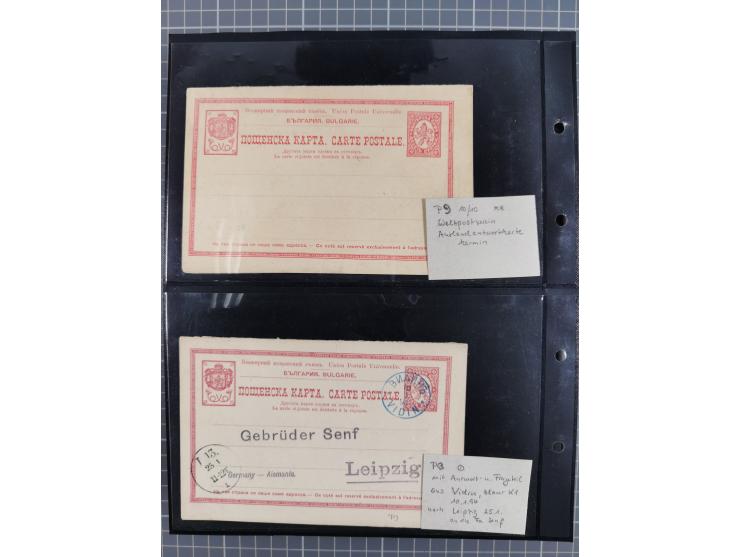 1870/1918, interesting postmark collection on Turkish stamps and pieces, and later on many postal stationeries items and cove