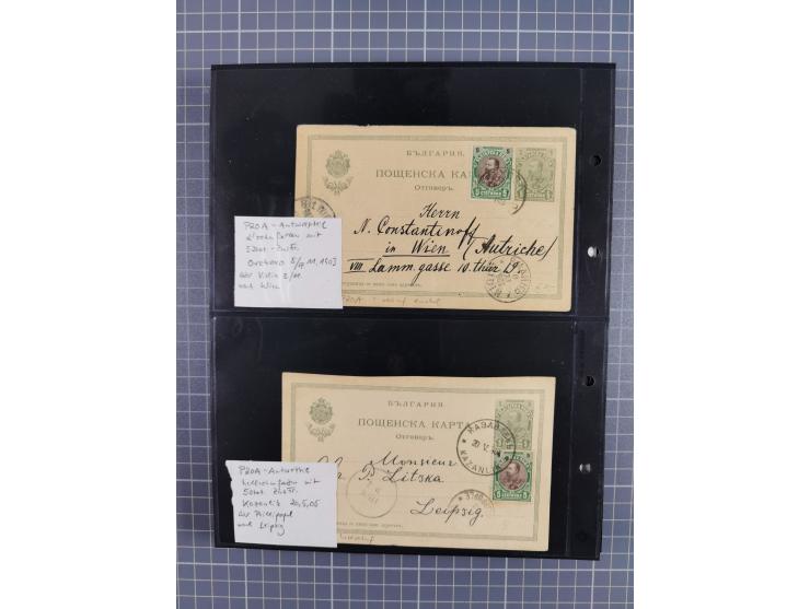 1870/1918, interesting postmark collection on Turkish stamps and pieces, and later on many postal stationeries items and cove