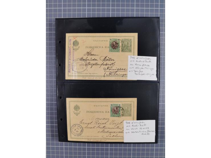 1870/1918, interesting postmark collection on Turkish stamps and pieces, and later on many postal stationeries items and cove